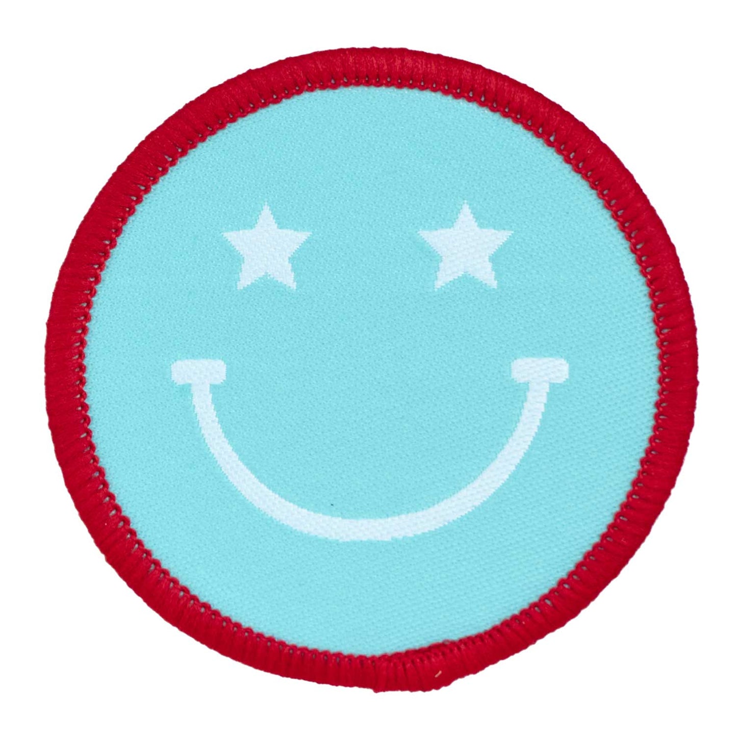 3, 2, 1... Blastoff - Smile Badge - 51x51mm - Iron-on Applique Patch