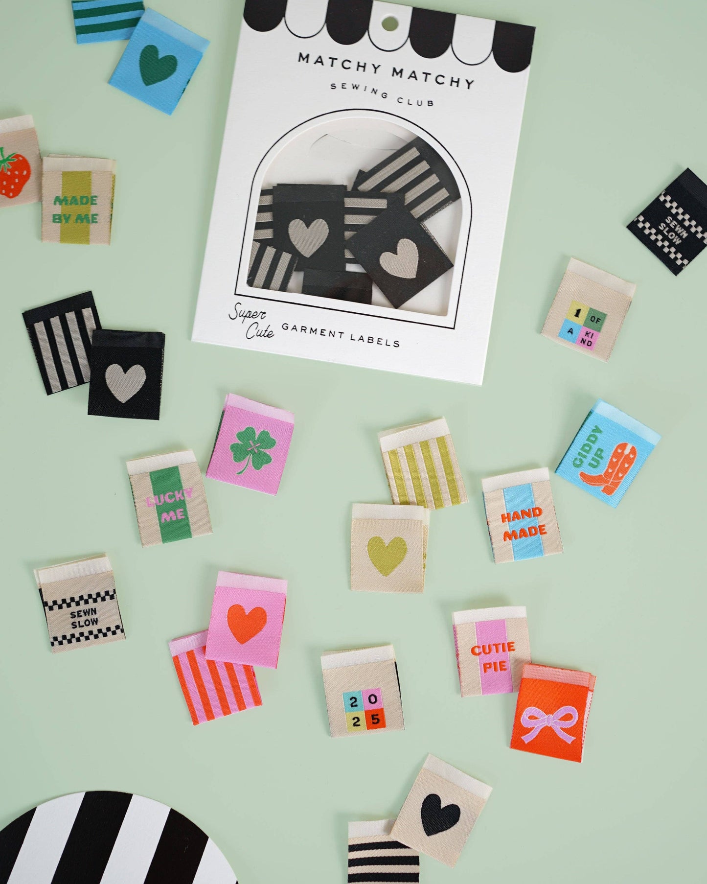 Lucky Clover Square Garment Labels: Set of 8