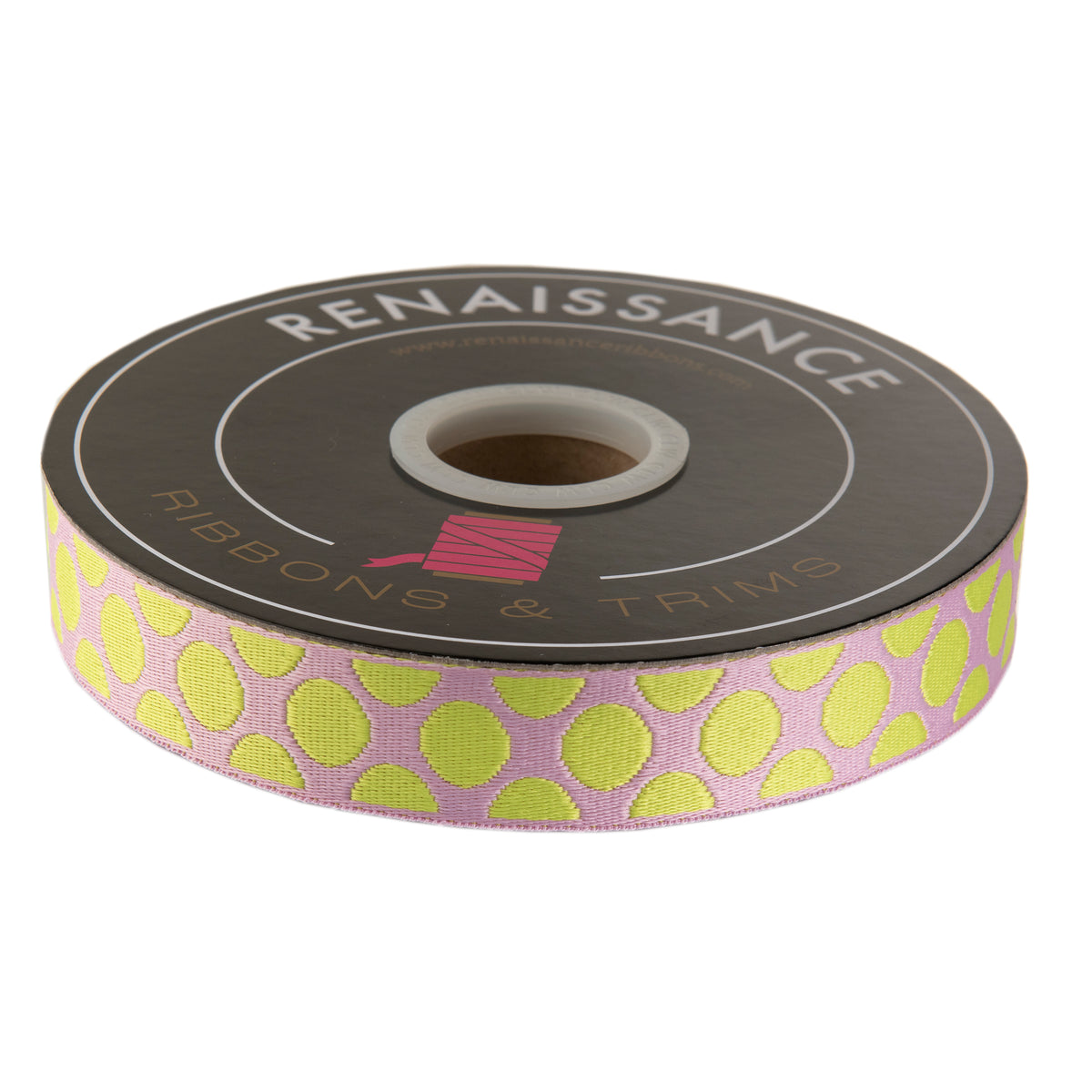 Down to Earth - Dot WEBBING in Cherry Limeade - 1" width - by Tula Pink - One Yard (Preorder)