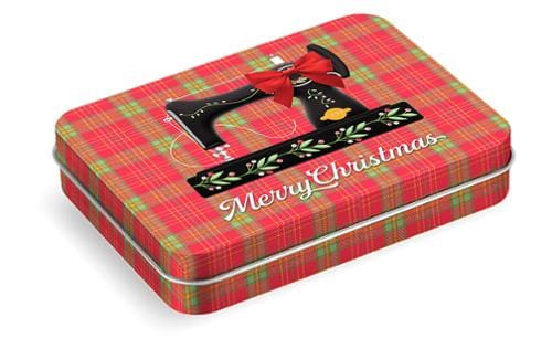 Sewing Machine Holiday Tin - 4" x 3" - CH1003