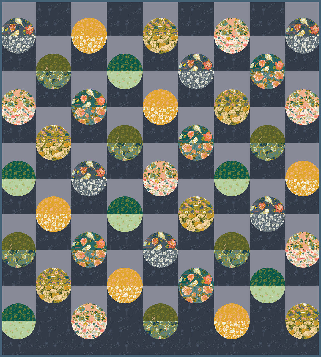 Checkers Quilt Kit - Lush Life - Fabric Only
