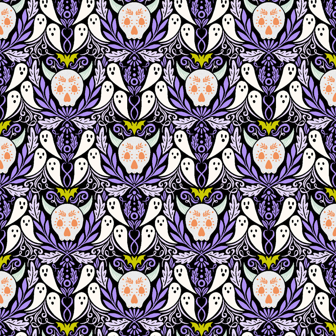 School of Magic - Ghosties & Ghoulies - Wicked Fun Pearlescent - CM101-WF2P - Half Yard