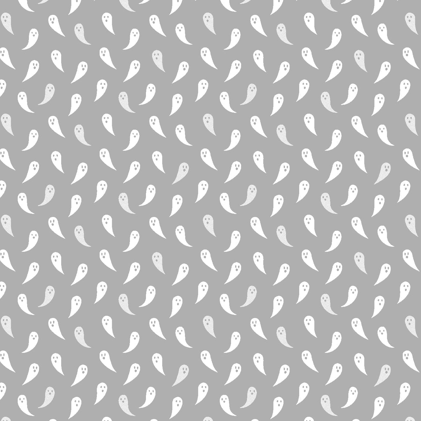Cotton quilting fabric pattern called 'Boo...I'm a Ghost'. Part of the 'School of Magic' fabric collection. Designed by Carys Mula for fabric company Cotton and Steel. SKU: CM104-PA3P. 44-45 inch width.