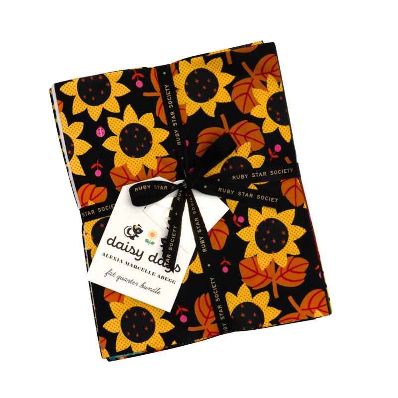 Moda's Daisy Days Fat Quarter Bundle by Ruby Star Society's Alexia Abegg. 26 fat quarters of cotton quilting fabric, 18 in x 21 in, SKU RS4172FQ