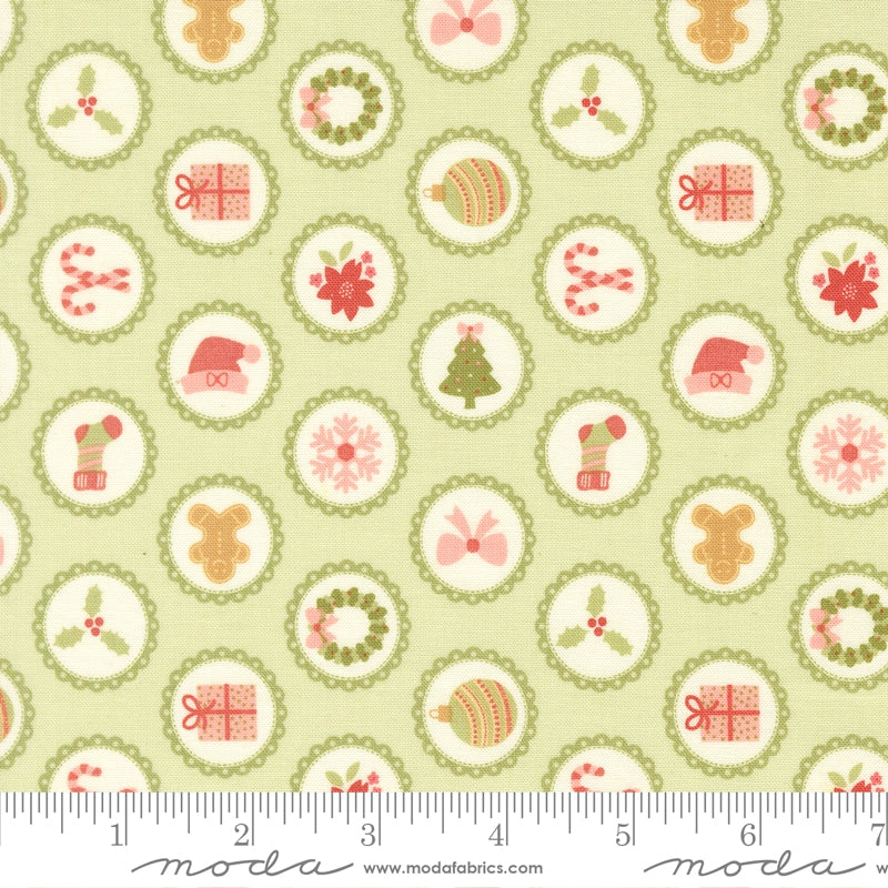 Doily Christmas Presents in Leaf - December Darling by My Sew Quilty Life for Moda (Preorder)