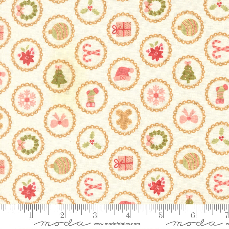 Doily Christmas Presents in Snow - December Darling by My Sew Quilty Life for Moda (Preorder)