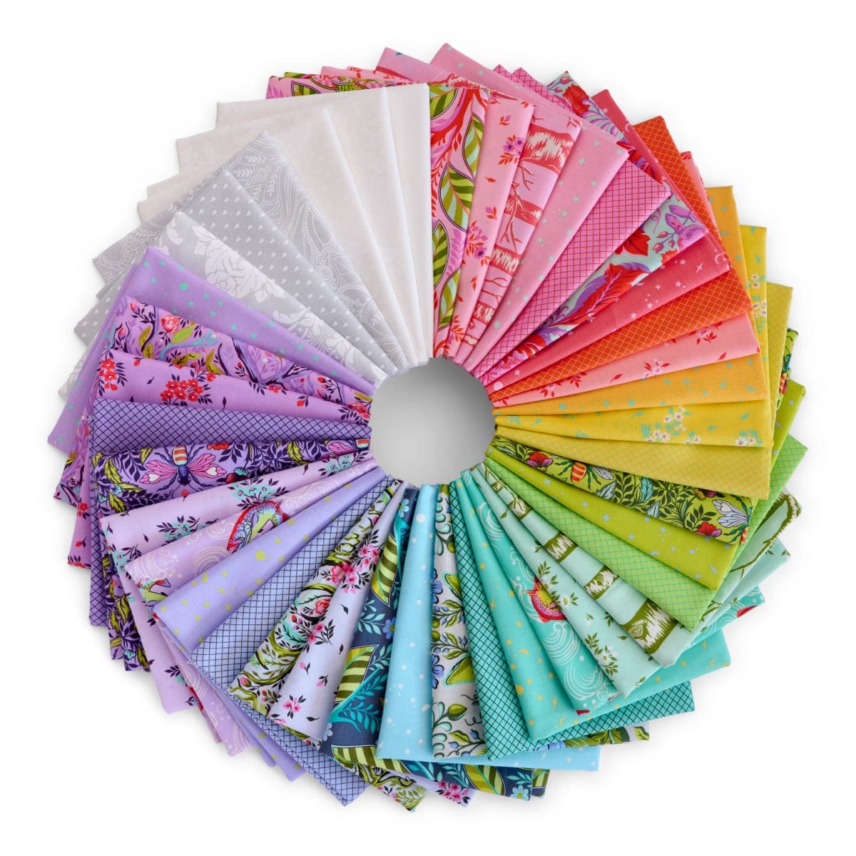 The Full Moon Forest II Quilting Fabric Collection by designer Tula Pink - Full Yard Bundle of 40 Pieces (which includes the True Colors Collection 2025). SKU FYTP.FULLMOON