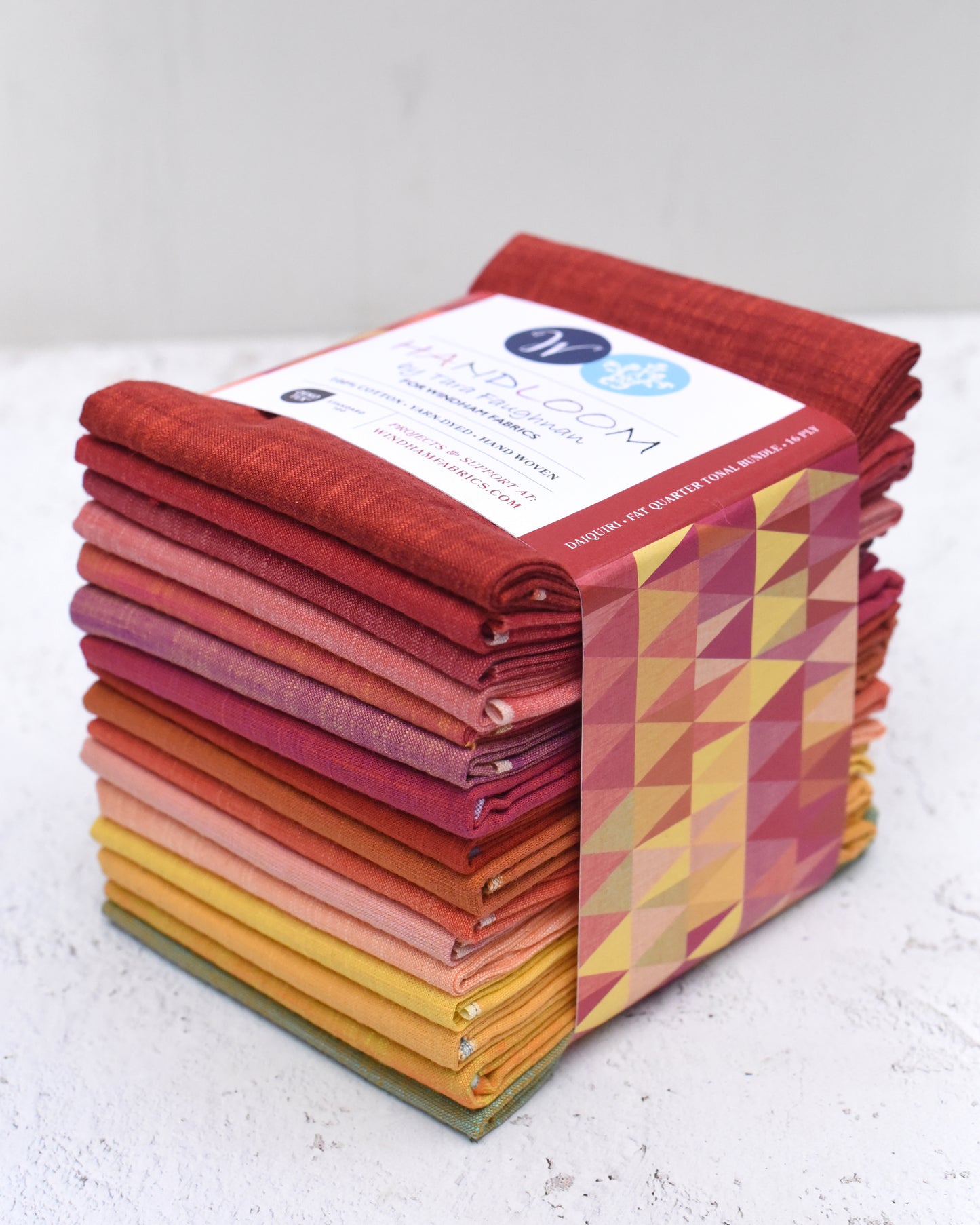Handloom Fat Quarter Color Stories Bundle in Daiquiri by Tara Faughnan, 16 pieces (Preorder)