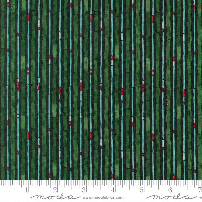 Painted Candy Cane Midnight - Mums Christmas by Robin Pickens for Moda - Half Yard Fabric (Preorder)