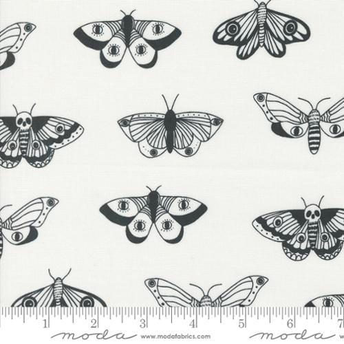 Noir - Mystic Moth in Ghost - 11543 21 - Half Yard