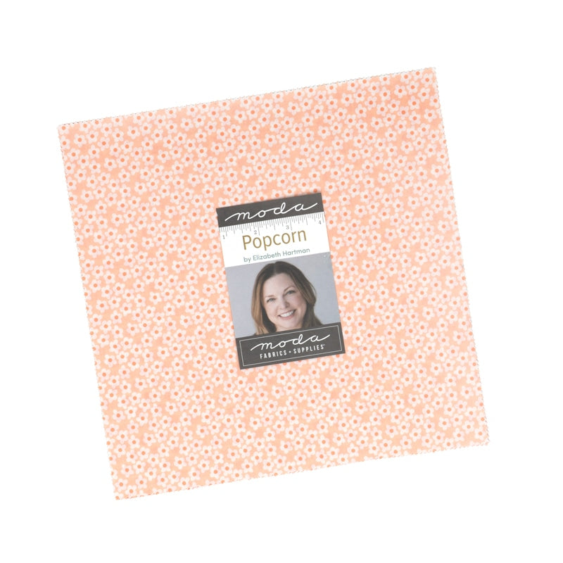 Moda's Popcorn Layer Cake by Elizabeth Hartman. This bundle contains 42 squares of 100% cotton quilting fabric. SKU 51280LC.