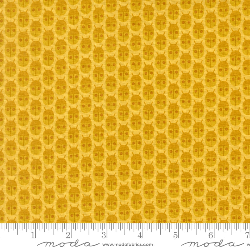 Popcorn Little Bugs in Lemon - by Elizabeth Hartman for Moda (Preorder)