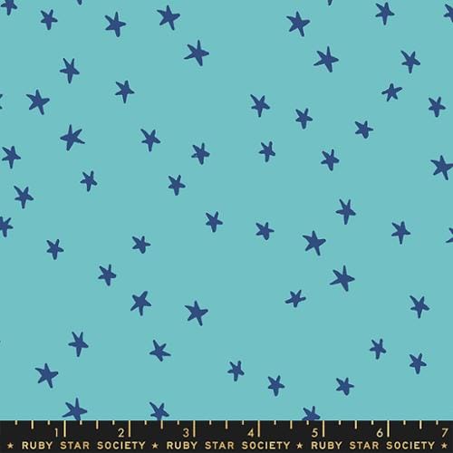 Starry - 108" Wideback in Turquoise - RS4111 43 - Half Yard