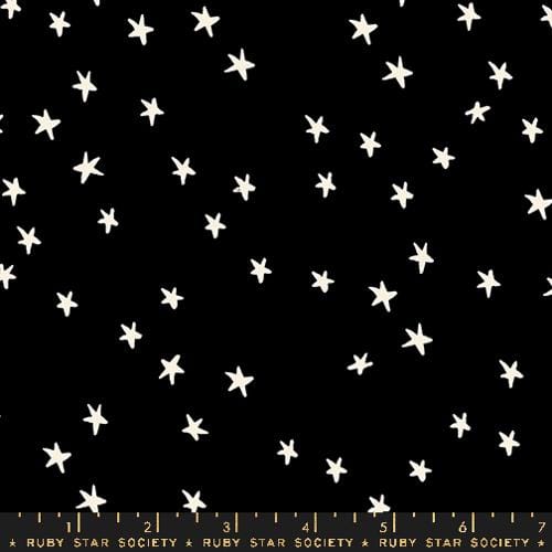 Starry - 108" Wideback in Black - RS4111 50 - Half Yard