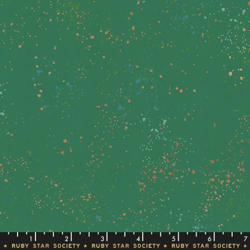 PREORDER - Speckled Metallic - Emerald Green - Ruby Star Society - RS5027 74M - Half Yard