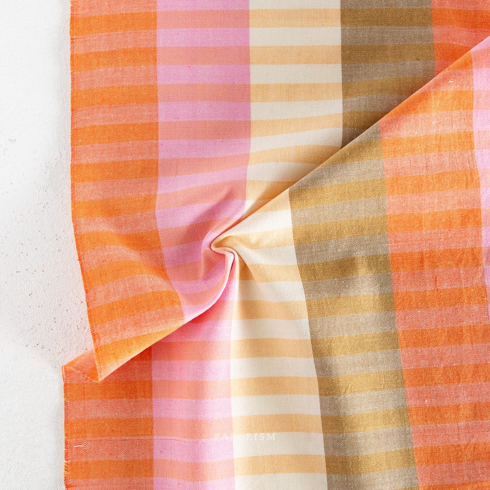 Maja Stripe in Midsommar fabric, part of the Swedish Holiday by The House That Lars Built fabric collection. (SKU: SWH-102-MIDSOMMAR)