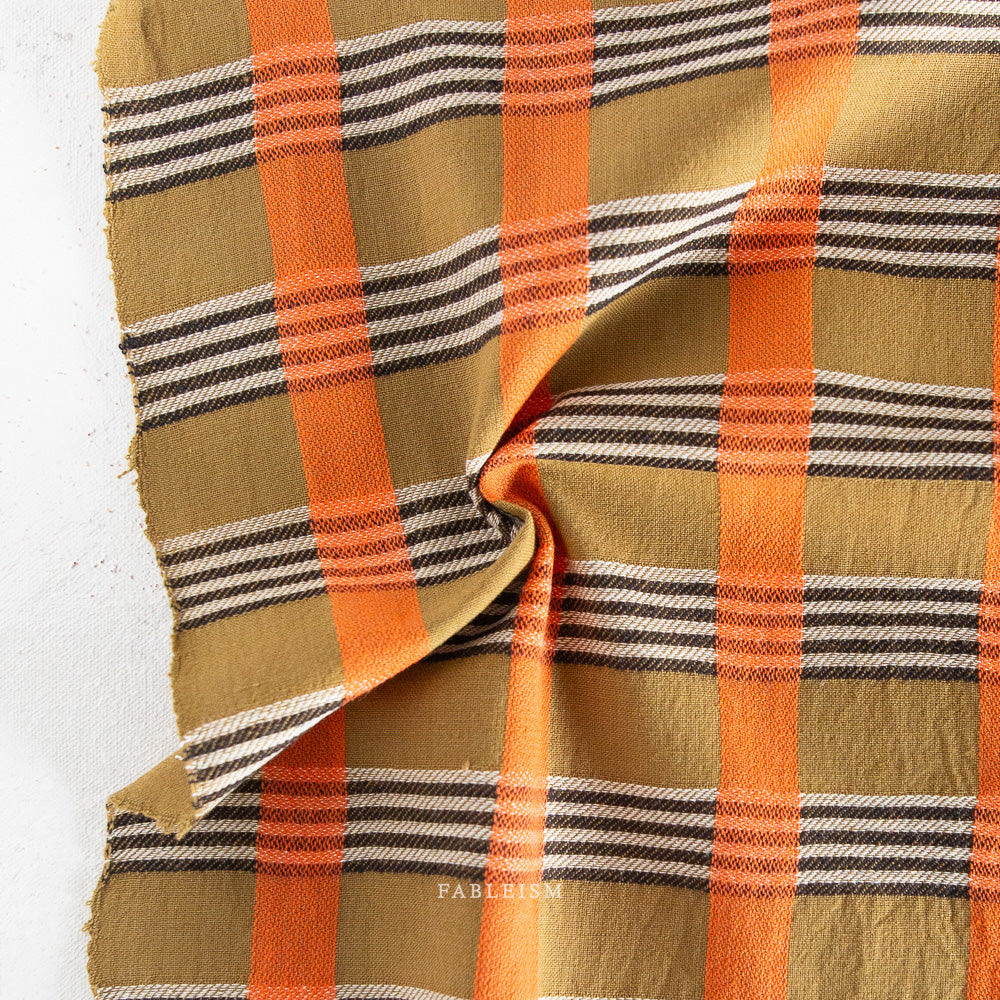 Carl Weave in Olive fabric, part of the Swedish Holiday by The House That Lars Built fabric collection. (SKU: SWH-104-OLIVE)