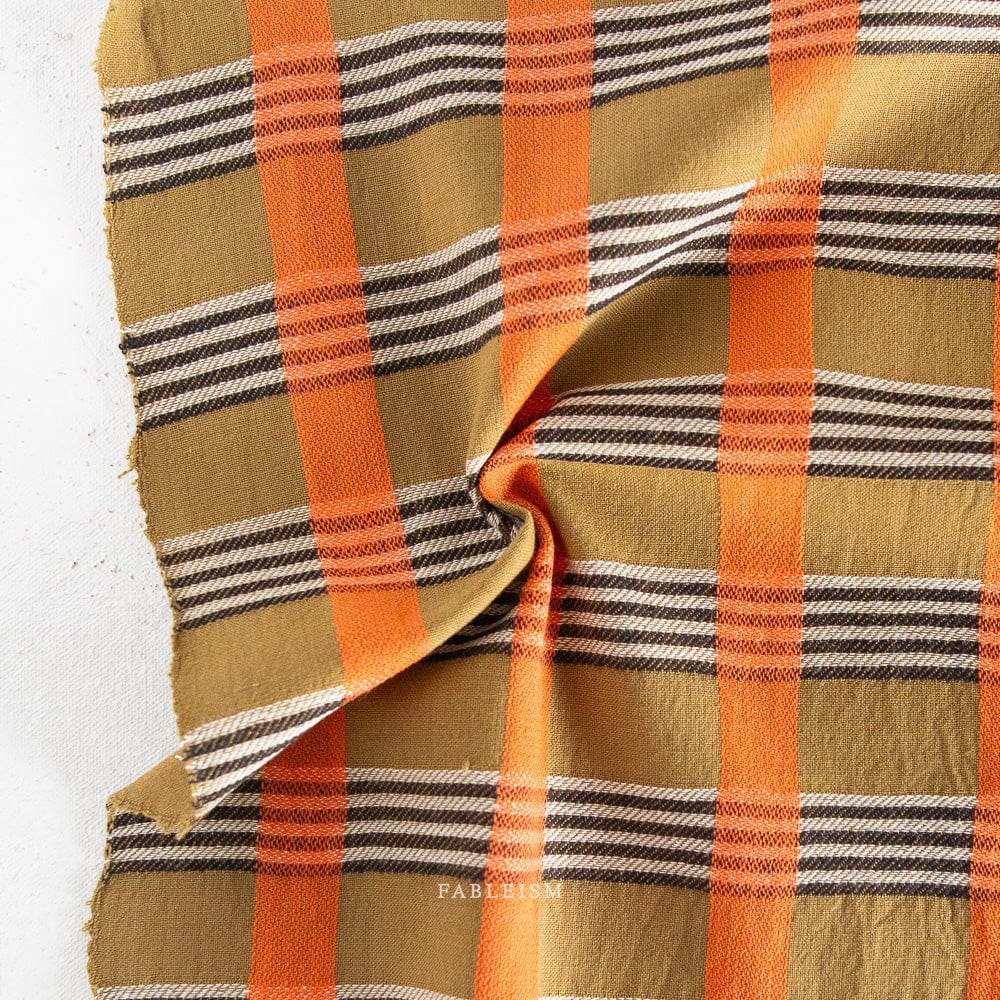 Carl Weave in Olive fabric, part of the Swedish Holiday by The House That Lars Built fabric collection. (SKU: SWH-104-OLIVE)
