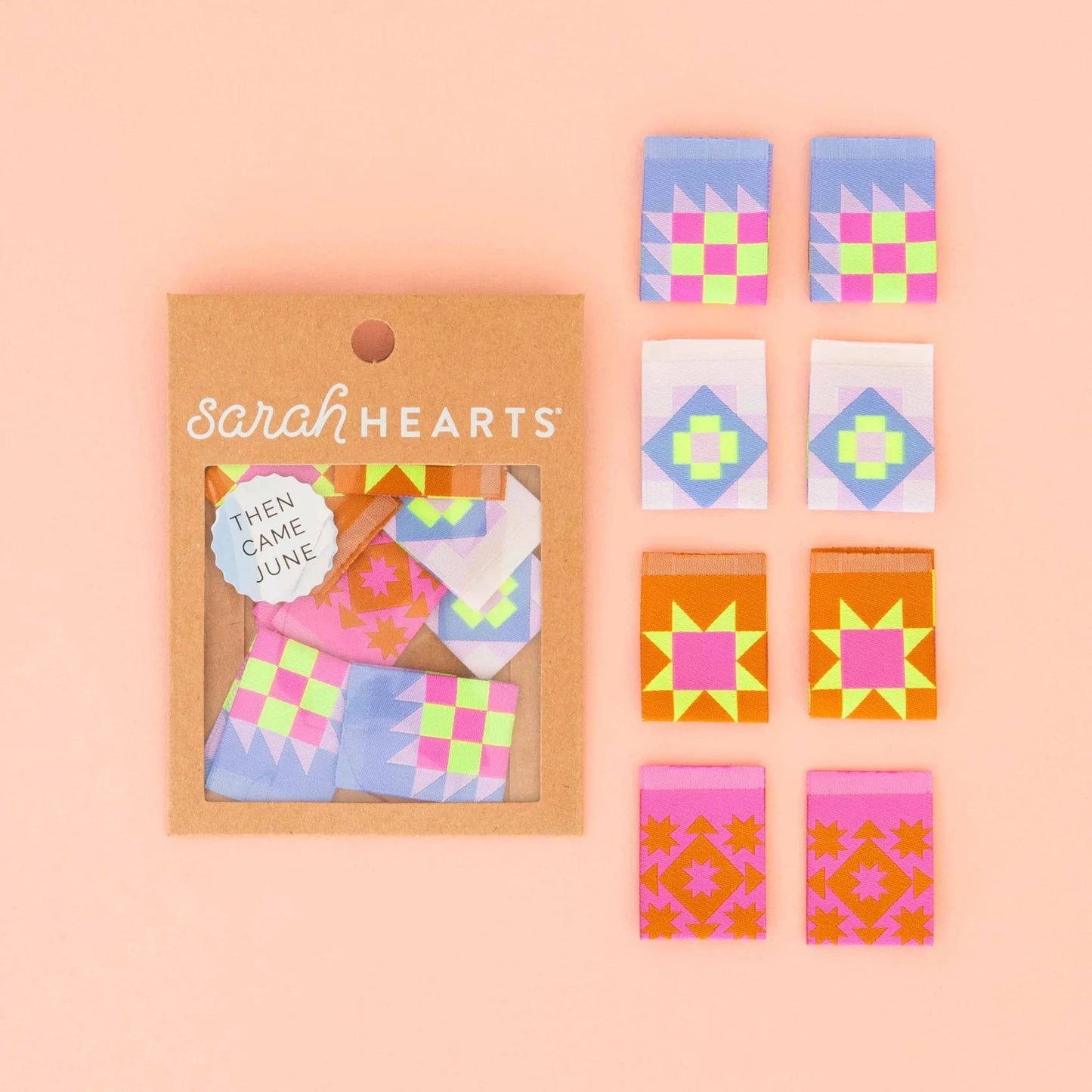 Sarah Hearts - TCJ Quilt Block Labels - LP221