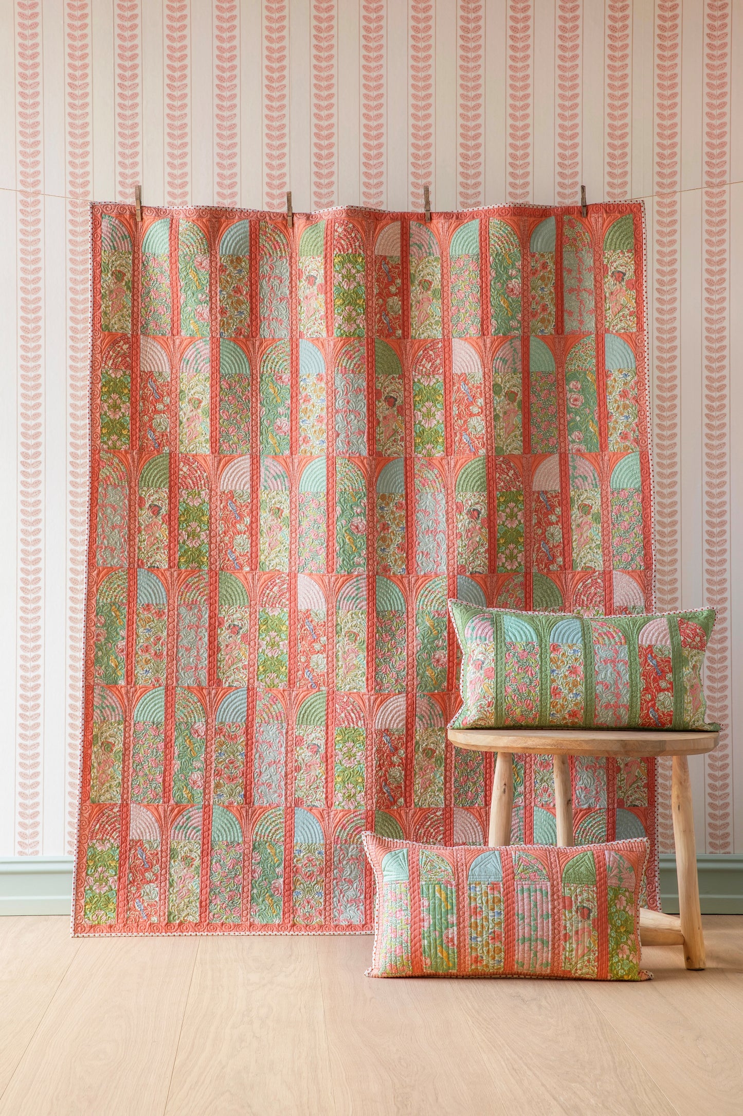 Garden View Quilt Kit {Coral} - Songbird Collection by Tilda Fabrics (Preorder)