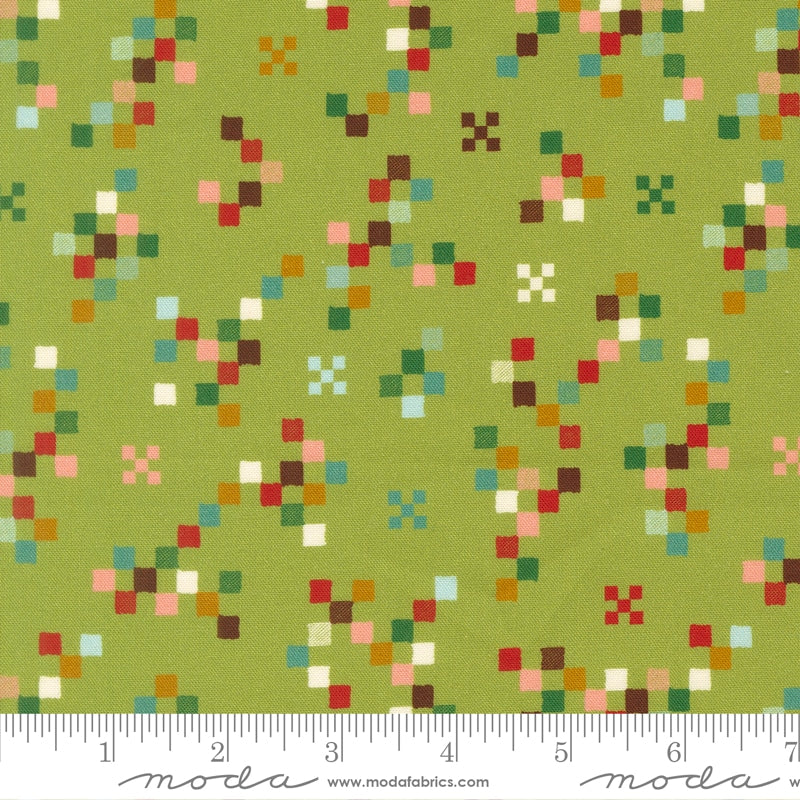 Plaid Break Fern - Twinkle and Tinsel by Fancy That Design House for Moda - Half Yard Fabric (Preorder)