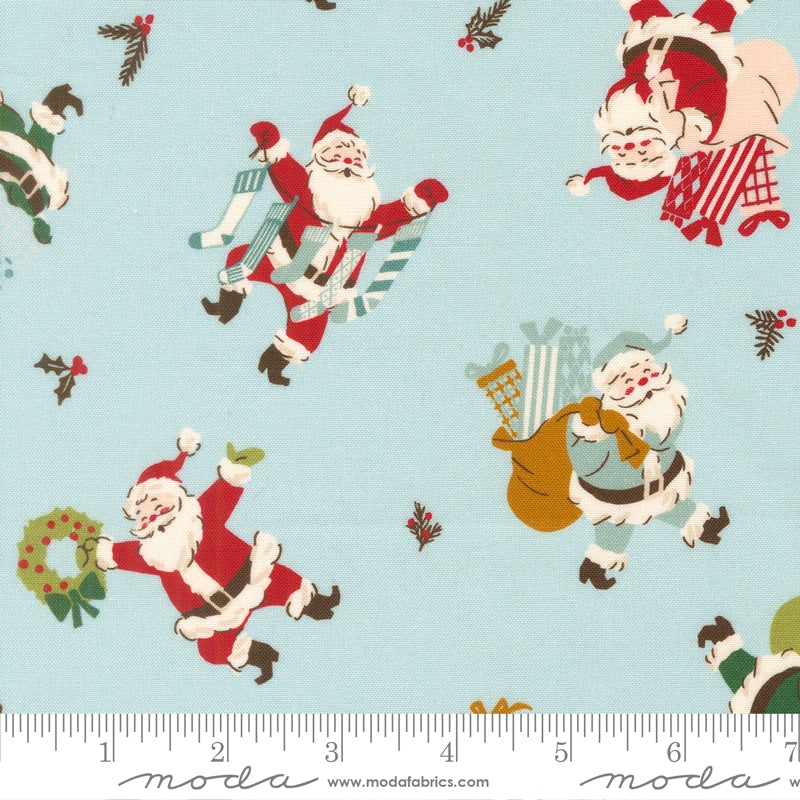 Jolly Santa Mist - Twinkle and Tinsel by Fancy That Design House for Moda - Half Yard Fabric (Preorder)