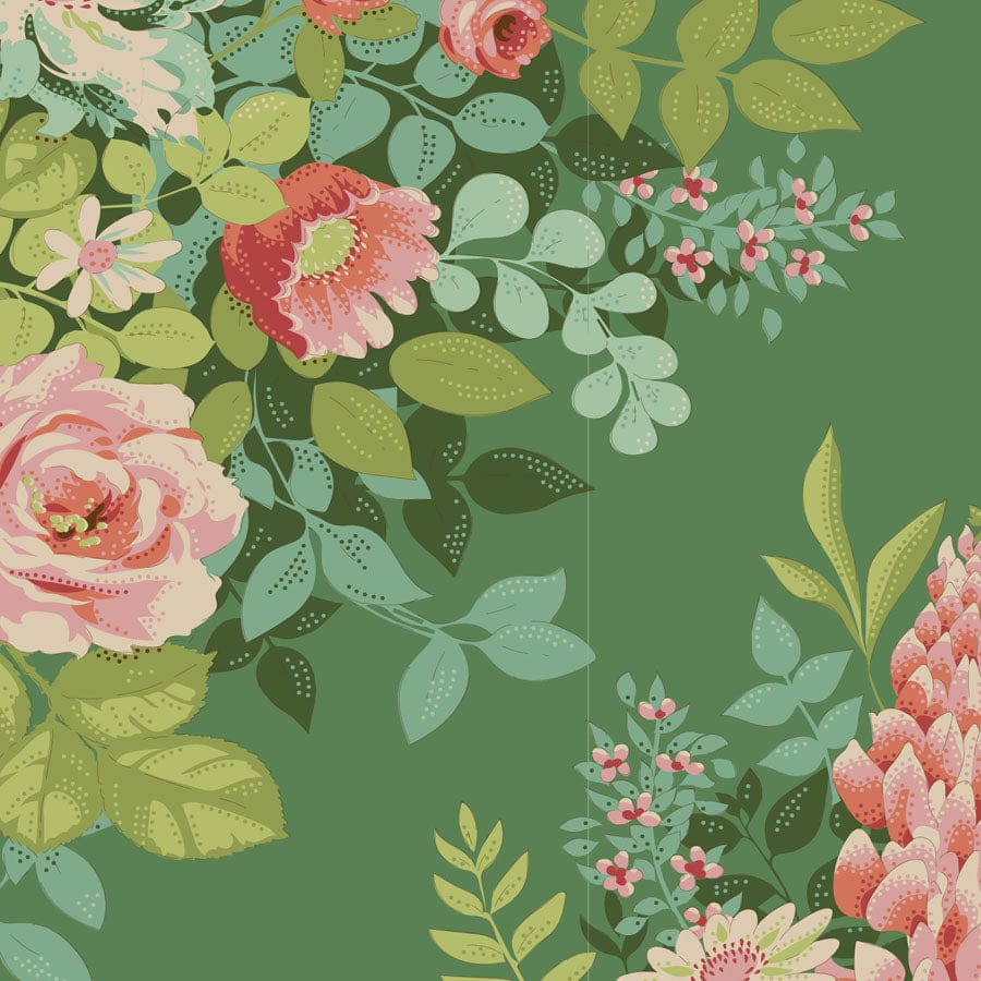 Chic Escape - Whimsyflower in Green - 100442 - Half Yard