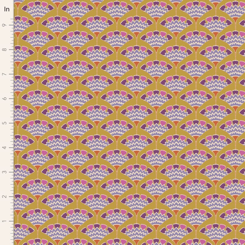 Pie in the Sky - Tasselflower in Mustard - 100481 - Half Yard