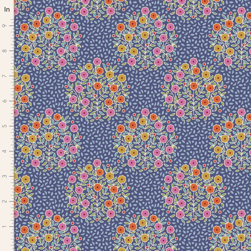 Pie in the Sky - Confetti in Blue - 100486 - Half Yard