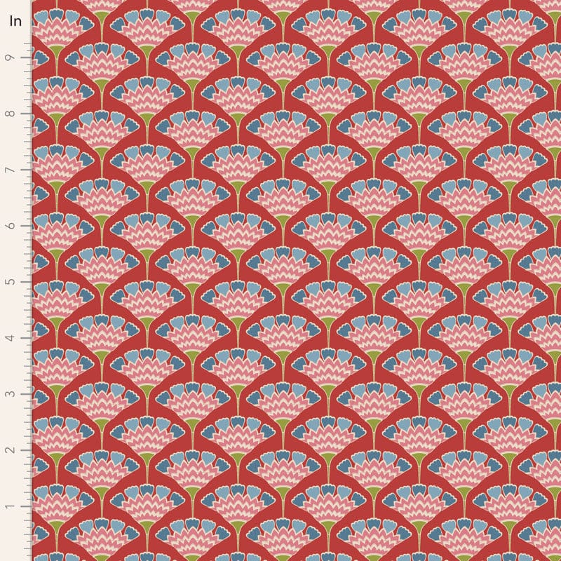 Pie in the Sky - Tasselflower in Red - 100495 - Half Yard