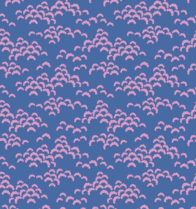 Bloomsville - Cottonbloom in Blueberry - 100510 - Half Yard