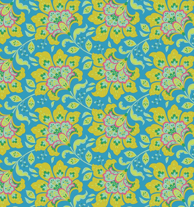 Bloomsville - Flowermarket in Sky - 100517 - Half Yard