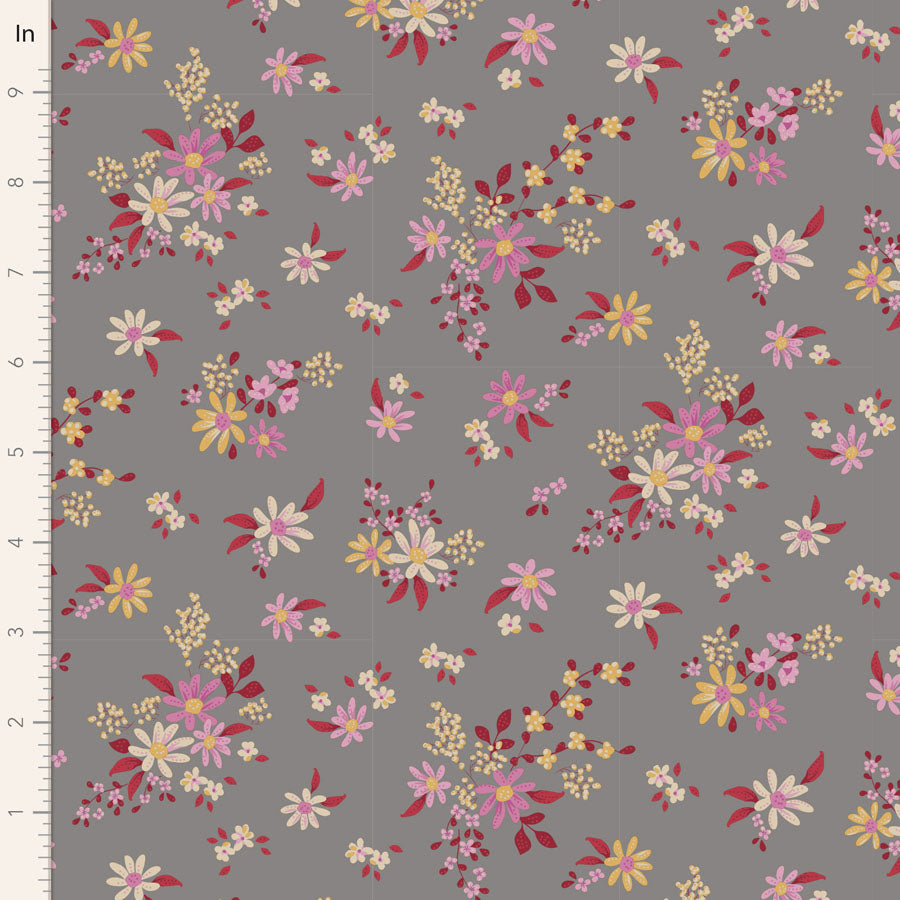 Chic Escape - Daisygarden in Grey - 110052 - Half Yard