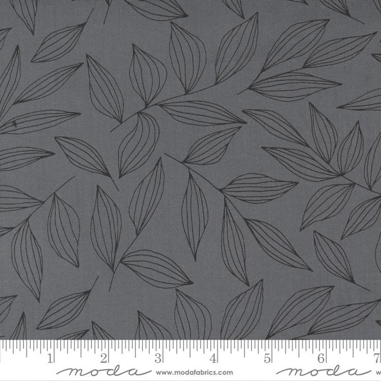 Create - Leaves in Graphite - Alli K for Moda Fabrics - 11522 24 - Half Yard