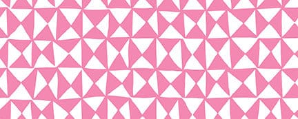 Cotton quilting fabric pattern called 'Hourglass in Pink'. Part of the 'Halloween Night' fabric collection. Designed by Figo Fabrics for fabric company Paintbrush Studio. SKU: 120-21320. 44-45 inch width.