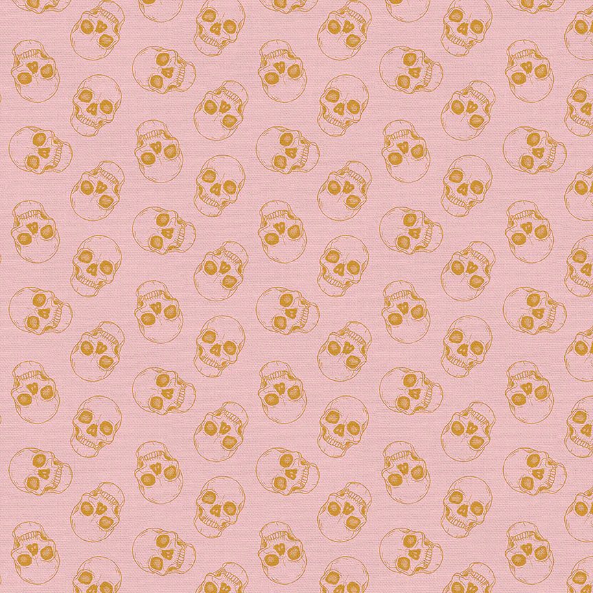 Drop Dead Gorgeous - Skulls in Pink - 120-22219 - Half Yard