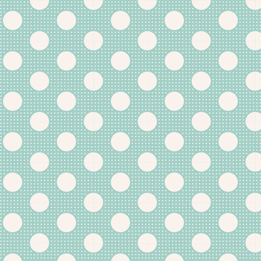 Cotton quilting fabric pattern called 'Medium Dots'. Part of the 'Tilda Medium Dots' fabric collection. Designed by Tilda Fabrics for fabric company Tilda Fabrics. SKU: 130001. 44-45 inch width.