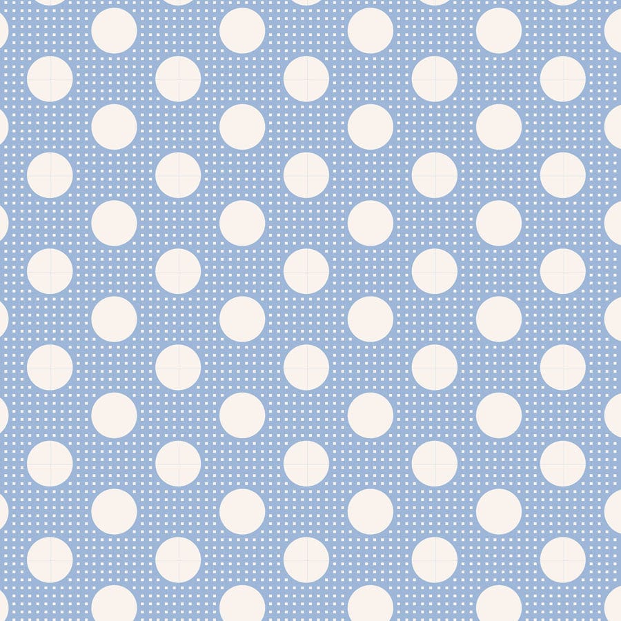 Cotton quilting fabric pattern called 'Medium Dots'. Part of the 'Tilda Medium Dots' fabric collection. Designed by Tilda Fabrics for fabric company Tilda Fabrics. SKU: 130002. 44-45 inch width.