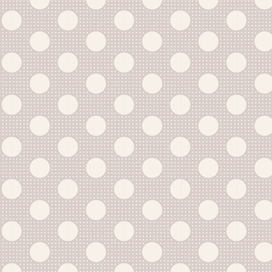 Tilda - Medium Dots - Light Gray - 130008 - Half Yard