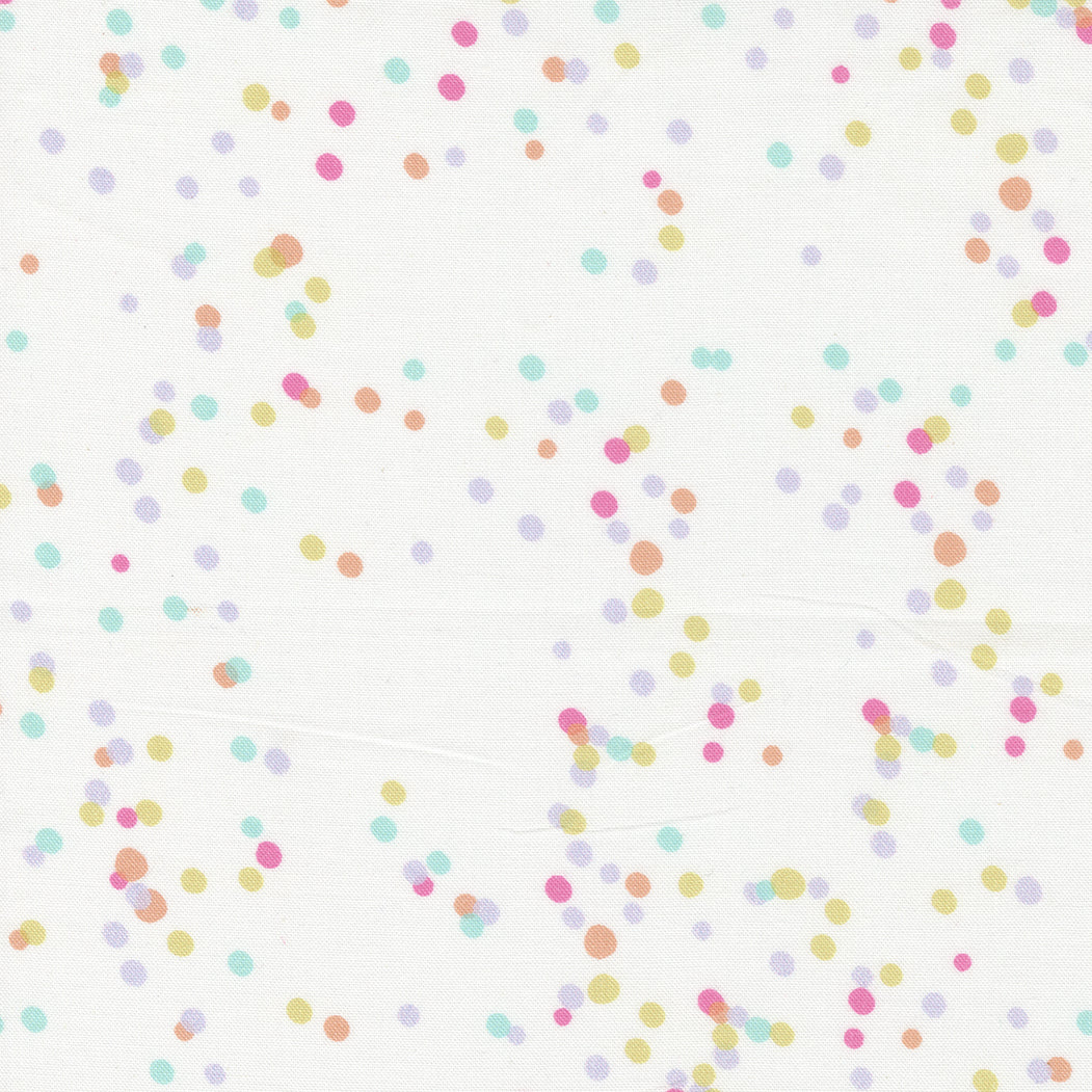Soiree - Confetti Toss in Vanilla - Mara Penny for Moda Fabrics - 13377 11 - Half Yard