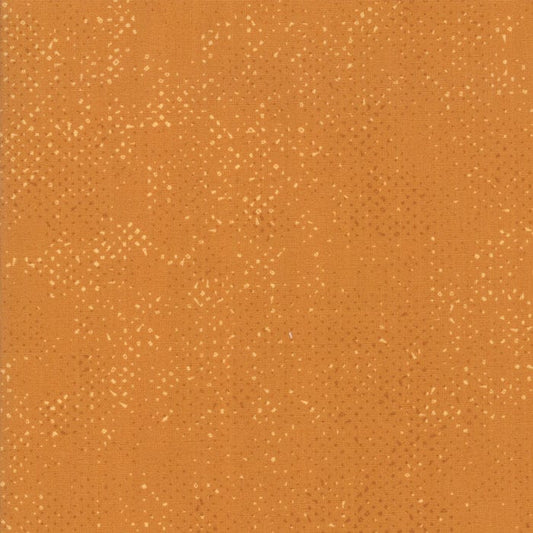 Cotton quilting fabric pattern called 'Spotted in Amber'. Part of the 'Lazy Afternoon' fabric collection. Designed by Zen Chic for fabric company Moda Fabrics. SKU: 1660 65. 44-45 inch width.
