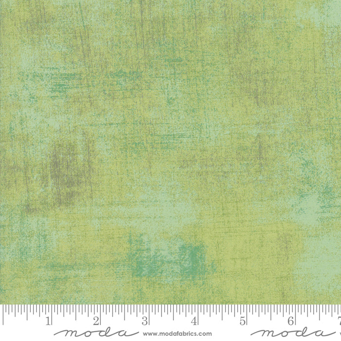 Cotton quilting fabric pattern called 'Grunge in Pear'. Part of the 'Grunge Basics' fabric collection. Designed by Basic Grey for fabric company Moda Fabrics. SKU: 30150 152. 44-45 inch width.
