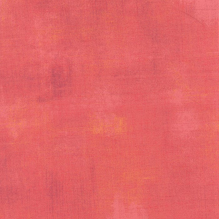 Cotton quilting fabric pattern called 'Grunge in Salmon'. Part of the 'Grunge Basics' fabric collection. Designed by Basic Grey for fabric company Moda Fabrics. SKU: 30150 250. 44-45 inch width.