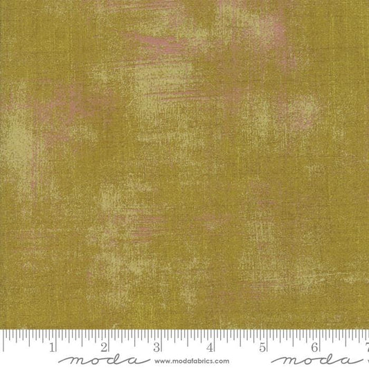 Cotton quilting fabric pattern called 'Grunge in Husk'. Part of the 'Grunge Basics' fabric collection. Designed by Basic Grey for fabric company Moda Fabrics. SKU: 30150 312. 44-45 inch width.