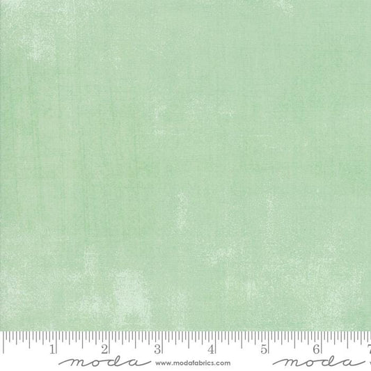 Cotton quilting fabric pattern called 'Grunge in Seacrest'. Part of the 'Grunge Basics' fabric collection. Designed by Basic Grey for fabric company Moda Fabrics. SKU: 30150 536. 44-45 inch width.