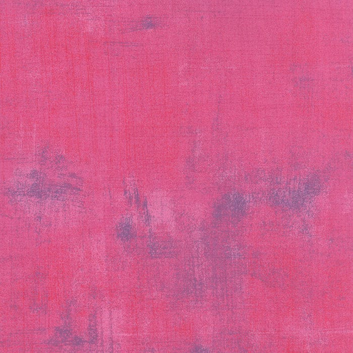Cotton quilting fabric pattern called 'Grunge in Berry'. Part of the 'Grunge Basics' fabric collection. Designed by Basic Grey for fabric company Moda Fabrics. SKU: 30150-288. 44-45 inch width.