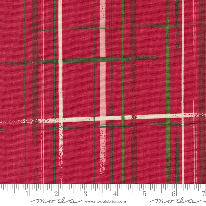 Good News, Great Joy - Candy Stripe in Holly Red - 45564 13 - Half Yard