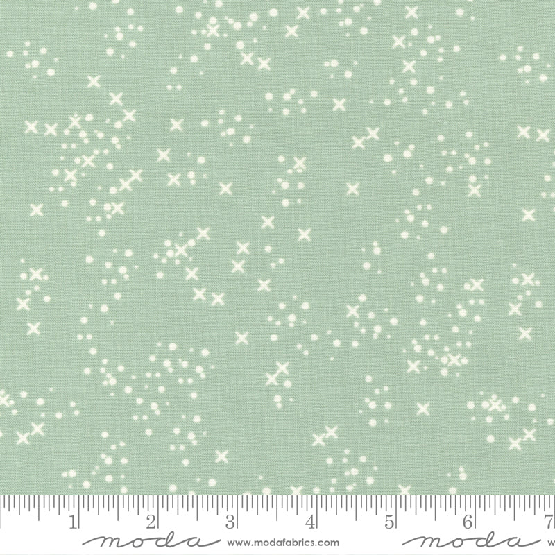 Dawn on the Prairie - Stitch Confetti in Dusty Mint - 45577 18 - Half Yard