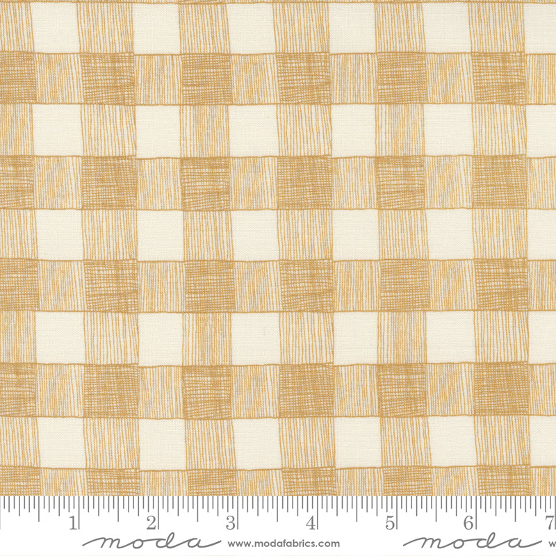 Birdsong - Hand Drawn Plaid in Sunshine - 48356 14 - Half Yard