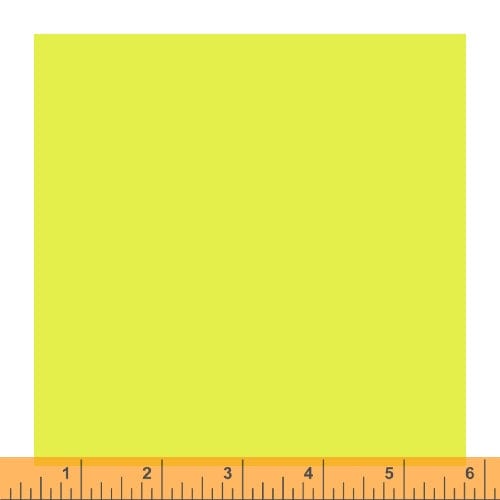Cotton quilting fabric pattern called 'Limeade'. Part of the 'Ruby and Bee Solids' fabric collection. Designed by Heather Ross for fabric company Andover Fabrics. SKU: 51583 28. 44-45 inch width.